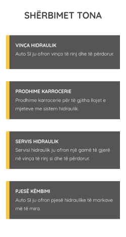 Φωτογραφίες της σελίδας υπηρεσιών από mobile