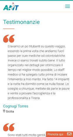 Φωτογραφία της σελίδας μαρτυριών από mobile