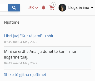 Ειδοποιήσεις που λαμβάνει ο χρήστης