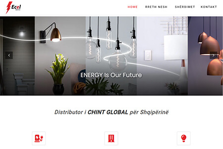 Αρχική σελίδα της Ecel Electric