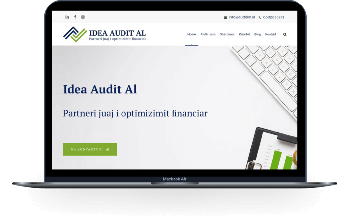 Αρχική σελίδα της Idea Audit